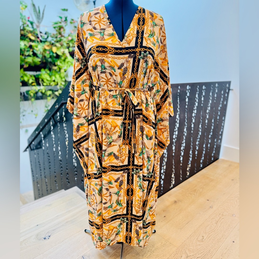 Brooklyn Botanica Printed Kaftan - One Size
